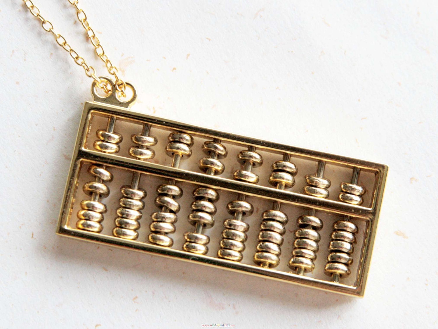 Maths Lover Abacus Necklace With Movable Beads N182