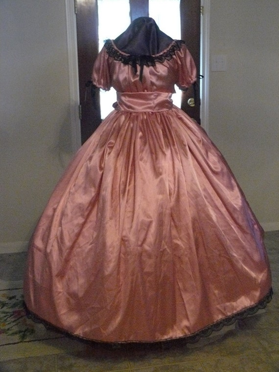 Items similar to Civil War Ball Gown Reenacting Dickens Victorian Dress ...