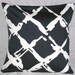 Decorative Pillow Cover. Navy. Blue. White. Nautical. Geometric. 16 x 16. Accent Pillow