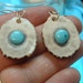 Elk Antler and Sleeping Beauty Turquoise Earrings