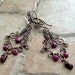 Earrings with Ruby in Copper, Raspberry Delight