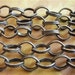 PHileas Fogg - 5 Foot - Steampunk - Rustic - Antique Bronze Cross Chain