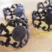 5 - Beautiful antique bronze - Ring Blanks (BABRB)
