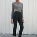RESERVED FOR ilovepattiandcats/Vintage 1990's Black Pinstripe Betsey Johnson Skinny Leggings S
