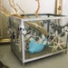 Antique Aquarium, Terrarium, Planter, Victorian, Fish Tank, Wrought Iron, Metal, Aged, Table Base, Display Case, Floral, Flowers, Vintage