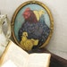 RESERVED - Vintage Hen and Chick Original Painting - Vintage Art Gallery