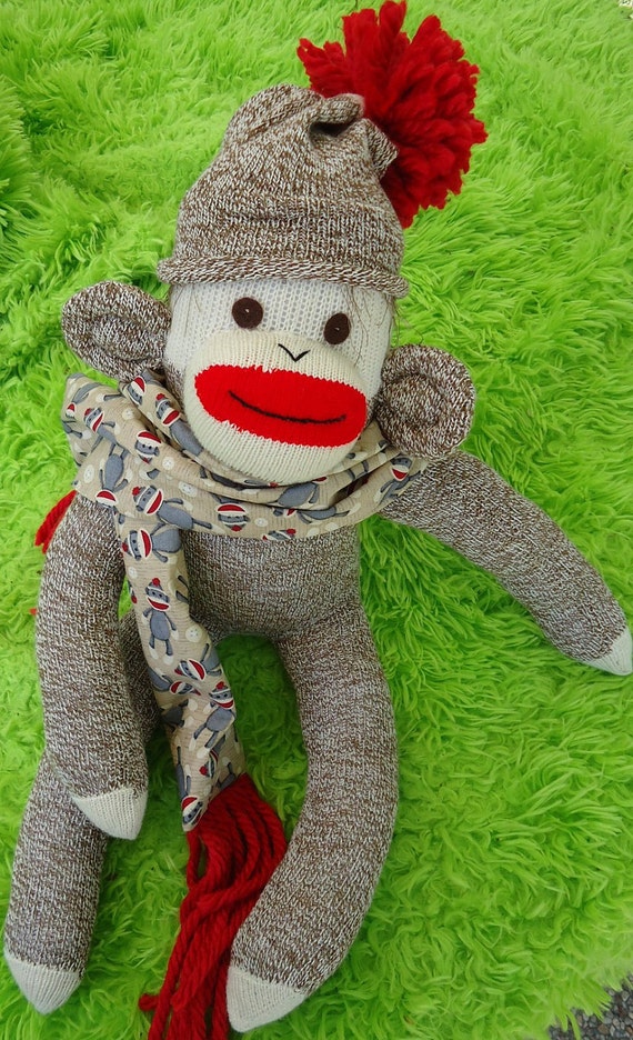 sock monkey large