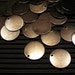 20 pcs Gun Metal Disc Charm with One Hole - 16mm