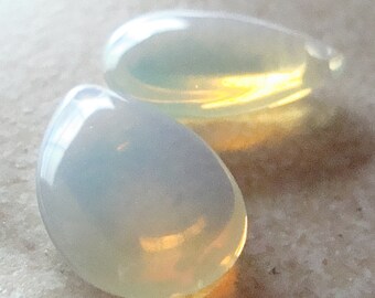 Opalite Glass Teardrop Beads 24 x 15mm Brilliant ...