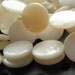Mother of Pearl Beads 12mm Snow White MOP Smooth Coin - 12 Pieces
