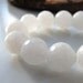 Jade Beads 10mm Snow White Candy Faceted Rounds - (Last 6 Pieces)