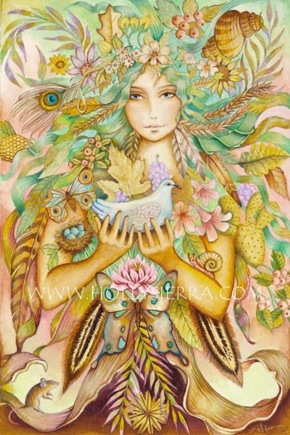 Gaia A Fine Art Greeting Card