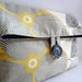 Gray and Yellow Bridesmaid Bag - Amy Butler Optic Blossom Makeup Bag Clutch Gift Idea - Bridesmaid Clutch Size Medium