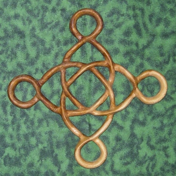 Prosperity Knot-Abundance and Well-Being-Celtic Wood Carving