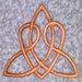 Celtic Heart Love Knot Triquetra of Everlasting Love Wood Carved