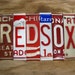OoAK Boston Red Sox baseball sports upcycled recycled license plate art sign tomboyART tomboy