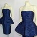 Vintage 1980s Victor Costa Royal Blue Party Dress AVANT GARDE