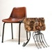 Industrial Burl Side Table