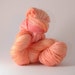 reserved listing no. 0204 - SALMON ... Merino / Baby-Alpaca / Silk, hand-dyed DK-weight yarn
