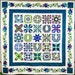 Quilt - Baltimore Album Style in Purple, Blue and Green