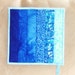 Ombre Quilted Potholder (Pot Holder) in Colorwash in Shades Ranging from Cobalt Blue to Aqua