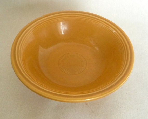 Fiesta Fiestaware Ironstone Bowl 70's Mustard Gold Homer