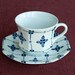 Blue and White Tea Cup - Royal Staffordshire Homespun Ironstone by J. and G. Meakin, England