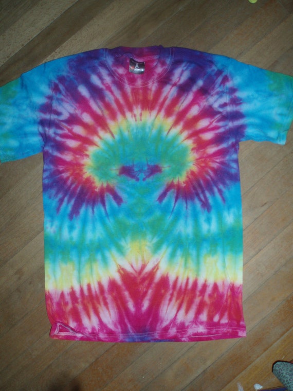 TIEDYE TSHIRT Hippie clothing Rainbow colored Christmas gift
