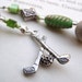 Golf Lover's Bookmark - Personalized Beaded Book Thong with Golf Clubs and Lime Green and Wood Beads