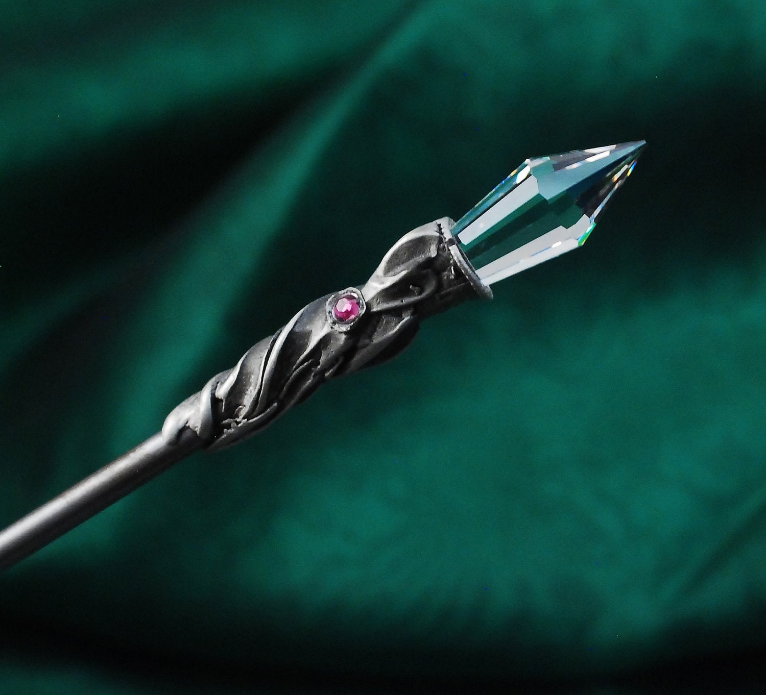 Small Beveled Glass Magic Wand Made With A Sparkling By Queenie88 3235