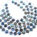 Labradorite Faceted Flower Semi Precious Gemstone Beads (Quality B) / 15 Pieces / Product Code 720