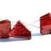 Moss Garnet Cut Slices Semiprecious Gemstone Beads (Quality AAA) / 5 Pieces / CODE 920