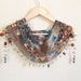 Flowers Turkish YEMENI Oya Scarf ..wedding,bridal,scarf,authentic, romantic, elegant, fashion,april,spring