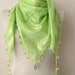 green scarf - cotton scarf - Oya Scarf - scarf fashion - floral scarf -scarf accessories -scarf sale