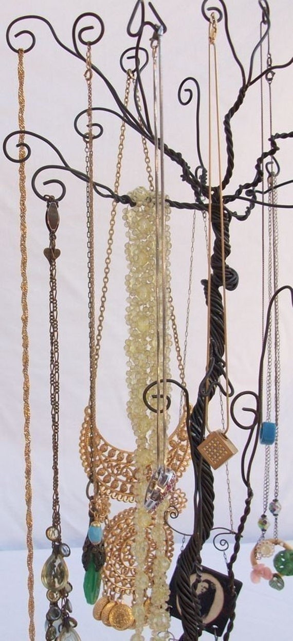 Wire Necklace Stand jewelry Tree Holder Metal Sculpture PRE