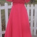 Vintage Fashion -1960's Pink Chiffon Prom Dress Mad Men Maxi Gown By COCO of Cal sz 12