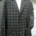 Vintage 1940's Pendleton 49er Virgin Wool Green & Brown Shadow Plaid Jacket size Large