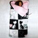 Zippered Kittens n Hearts Sleeping Bag 4 pc set cats for fashion dolls incl Blythe