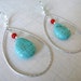 Turquoise and Coral Earrings