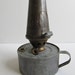 Antique Galvanized Metal and Brass Kerosene Oil Lamp, L.R. Oakes