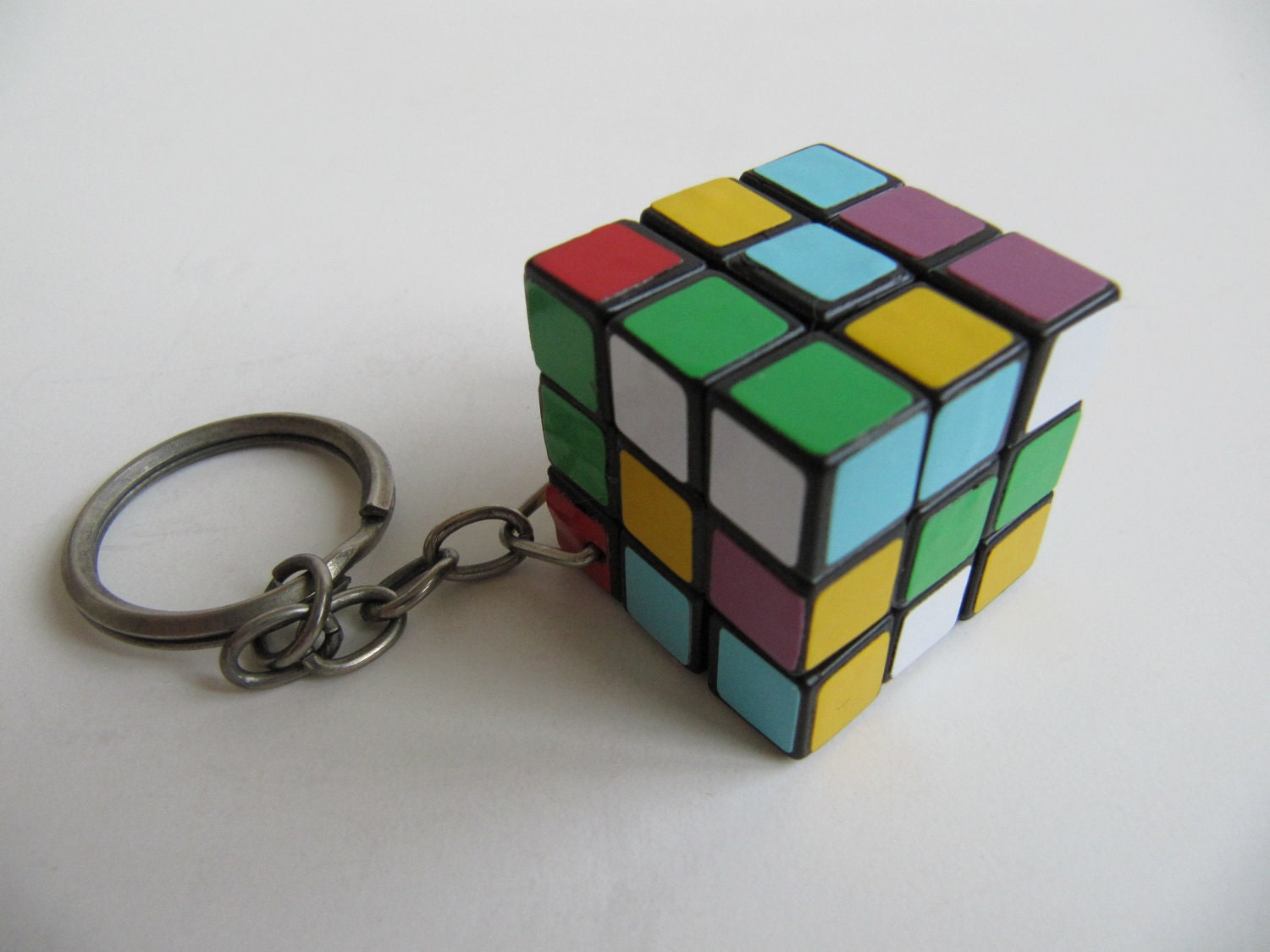 Fun Miniature Rubik's Cube Keychain Puzzle by Scatterbugs on Etsy