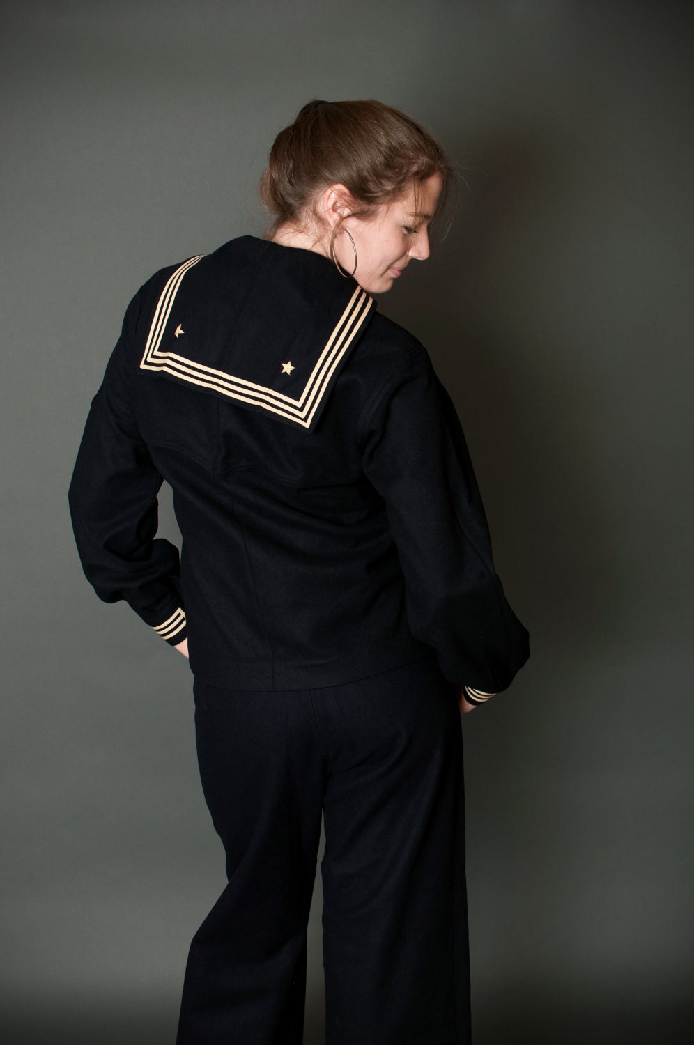 1940s 1950s U.S. Navy Cracker Jack Sailor Uniform Size Medium