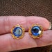 Vintage Sapphire Blue Earrings