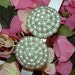 Light Blue Faux Pearls with tiny clear beads Clip Earrings