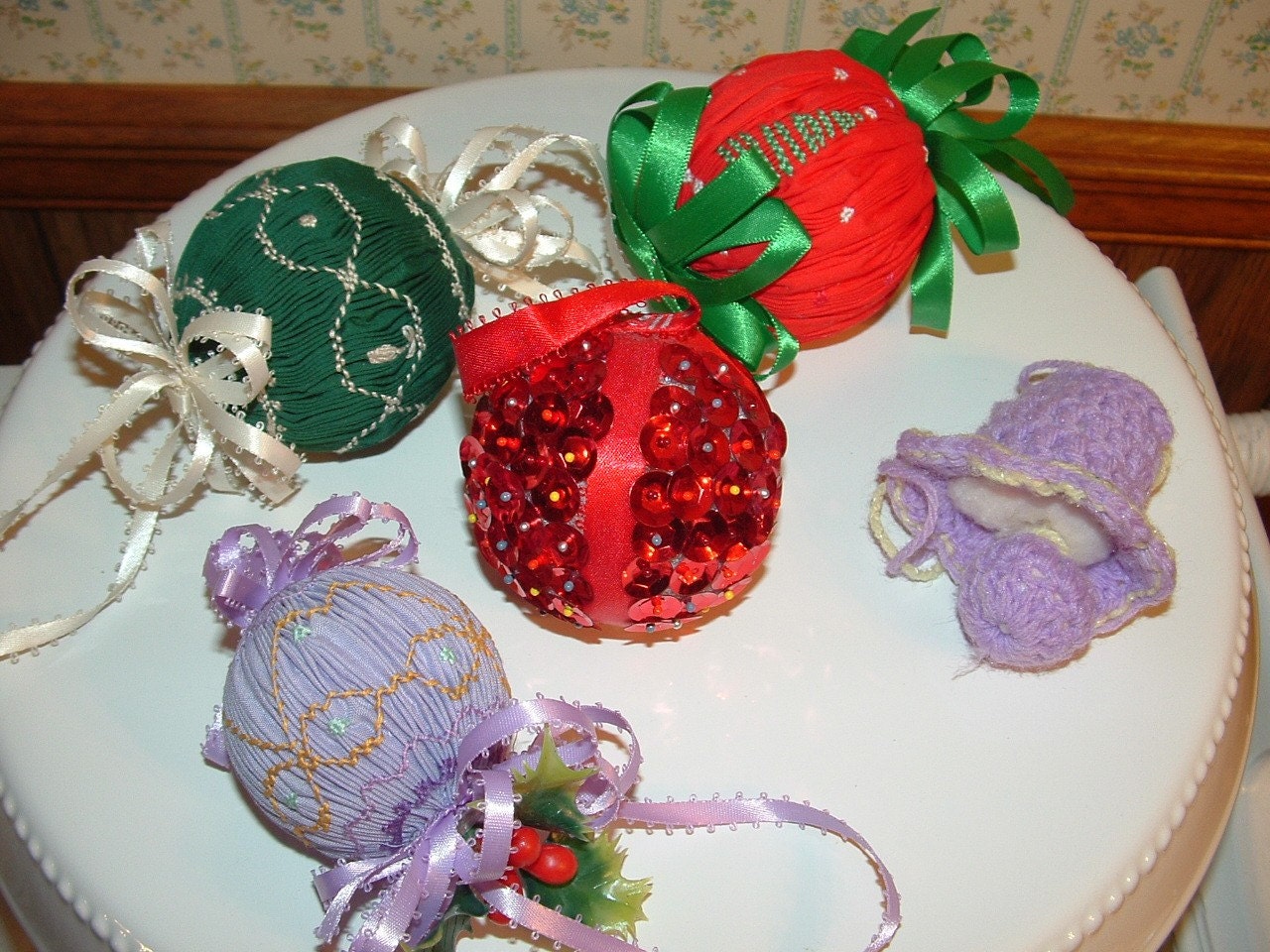 5 Vintage Christmas Ornaments