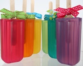 Fruity Rainbow Glycerin Soap Pop for Party Favors, Birthdays or Gifts
