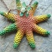 Mermaid Necklace, Starfish Necklace, STAR of the SEA, Orange, Green, Yellow, Bohemian Necklace, Fantasy Jewelry
