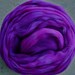 Electric Violets Merino Longwool Tops Superwash for Felters and Spinners