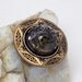 Steampunk Explosion Collar Button Cover Hand Cast Cabochon on Brass Porthole Setting BC006 by Robin Delargy LooLoo's Box Handcrafted Jewelry