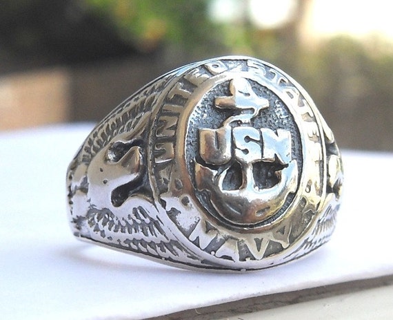 Items similar to wwii original ww2 usa us NAVY MILITARY Sterling Silver ...